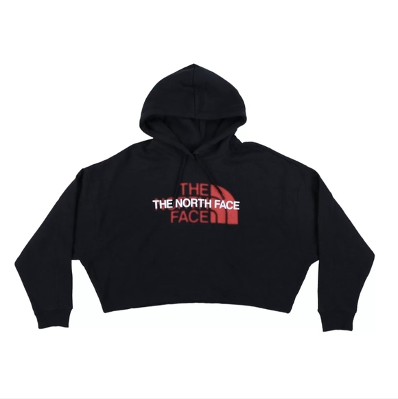 The North Face Tops - The North Face Women's  Coordinates Logo Crop Hoodie Black size XL